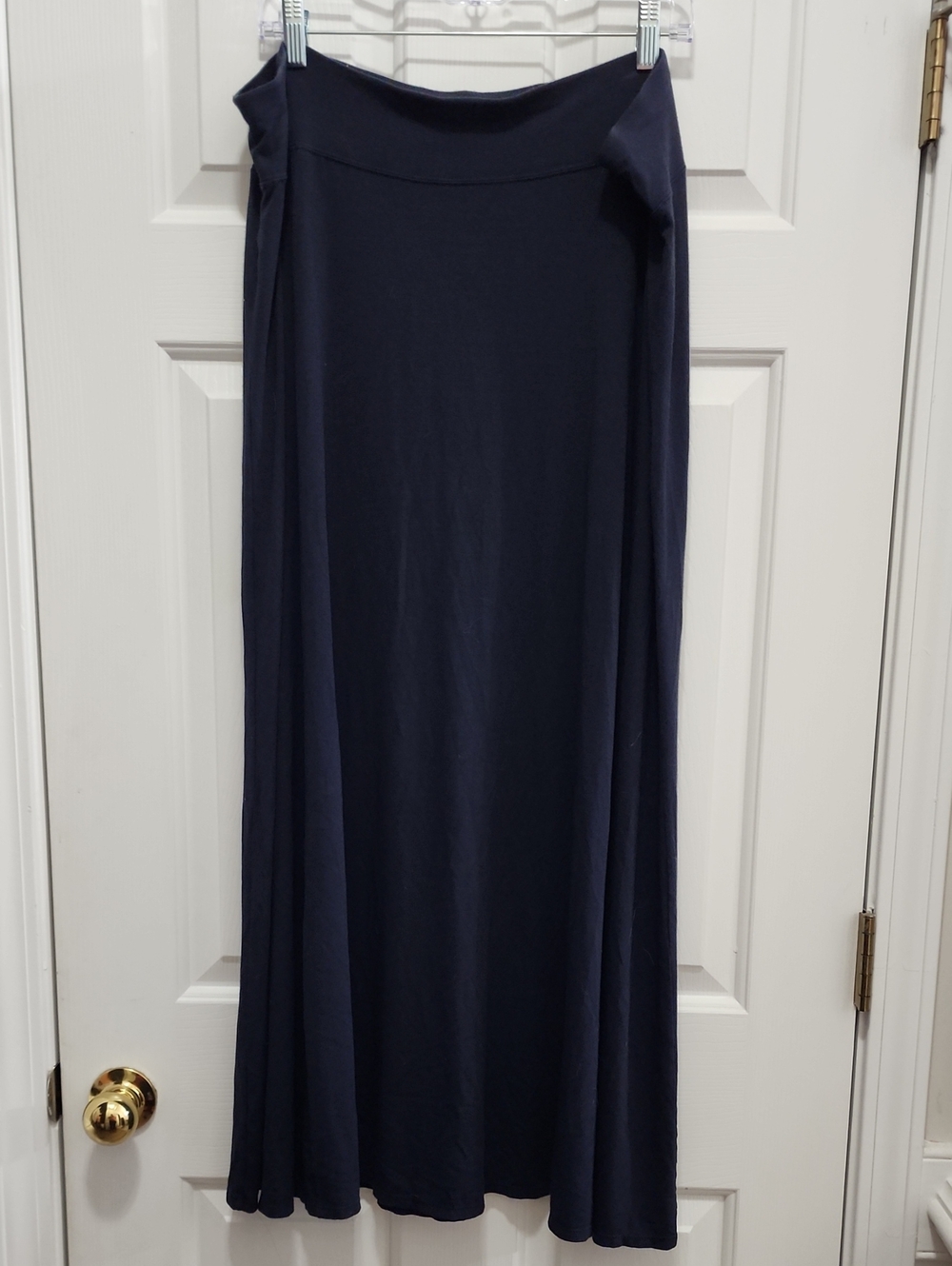 J. Jill Navy Long Navy Maxi Skirt XL Tall